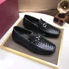 Herren Leder Schwarz Feragamo Loafers Masculino Kleid Echte Elegante Schuhe Anzug Designer Männer Casual Büro Formelle Kleidung Schuh OHDV KIPO