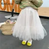 Jupes RiniLucia 2023 Tutu pour filles maille été automne solide Tulle enfants princesse robe de bal fête jupe enfants vêtements 230614