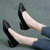 Sapatos formais Moda feminina brilhante Couro bico fino Salto alto Bombas Trabalho Conforto Sapatilhas 2023