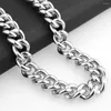 Chains Strong Heavy Stainless Steel Silver Color Cuban Curb Chain Fashion Jewelry Mens Unisexs Necklace Or Bracelet 7-40inch Xmas Gift