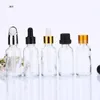 透明なガラス液体試薬ピペットボトル目滴ドロッパーアロマセラピー5ML-100mlエッセンシャルオイル香水ボトル卸売無料DHL Baeko