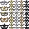 Vintage Griekse Romeinse Maskers Halloween Maskerade Carnaval Antiek Half Gezichtsmasker Mannen Vrouwen Kostuum Cosplay Goud Zilver