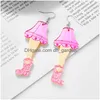 Charm Yaologe Big Acrylic Drop Earrings For Women New Trendy Girl Colorf överdriven öron smycken Party Gift Pendientes Mujer Dangle D Smtlw