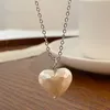 Choker Cool Frosted Heart Wisiant Naszyjniki dla mężczyzn Kobiety Para punkowa gruba łańcuch Naszyjnik imprez