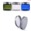 200pcs 50g Clear White PET Cream Jar With Aluminum Lids 50ml clear Seal 50cc Cosmetic Containerhigh quantty Lxulj