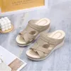 Slippers Stylish Women's Slope Heeled Sandals Comfortable Fish Mouth Beach Shoes For Outdoor Wearing Outside The Women