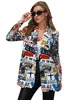 2023 women 28 colors blazer fashion non positioning printing women's casual small suit jacket trend women's wear