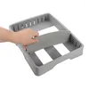 Sacs de rangement Conteneur Couvercle Organisateur Réglable Rack 6 Diviseurs Détachables Pour Armoires Tiroirs Cuisine