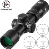 FIRE WOLF 1.5-5X32 Scope IRG Balestra Breve Cannocchiale da caccia Red Dot Green Illuminated Optical Sight Range Finder Reticolo