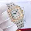 Handgemaakte diamanten horloge Mens Automatisch mechanisch 8215 Bewegingshorloges 40 mm Sapphire met diamant-bezaaide stalen armband Dames polshorloge Montre de Luxe