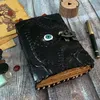 Vintage skórzany dziennik notebook do szkoły z ręcznie robionym blokadą