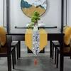 Chemin de table broderie de style chinois avec des glands fête de mariage douche nuptiale anniversaire bleu rose maison décoration de noël 230613