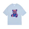 2023 Diseñador de verano Camisetas coreanas para hombre Calle Diseño de oso retro Camiseta de manga corta Ropa de hombre