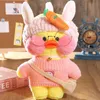 Bonecas de pelúcia 30 cm Pato Flifan Boneca de pelúcia fofa Pato Lalafanfan Abraço de papel Kawaii Animais Brinquedos macios Crianças Meninas Presentes de aniversário 230613