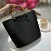 2023-Designer Bamboo tote bag handbag Genuine leather Shoulder Bags womens Purse pochette Large capacity shopping Picnic bag