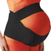 Andra moderskapstillförsel gravida kvinnor stöder magband tillbaka klädbälte justerbar midjevård moderskap buken stag protektor graviditet 230614