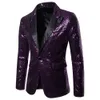 Мужские костюмы Blazers Men Blazer Sequin Stage Performer Formal Host Cust Suit SuxeGroom Tuxedos Star Suit S-2xl 230613