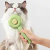 Fournitures de toilettage pour chiens Brosse de presse pour chat Brosse de toilettage pour animaux de compagnie pour chats Retirer les poils Animaux de compagnie Peigne d'épilation Chiot Chaton Accessoires de toilettage Q195