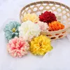 Dried Flowers 10Pcs Artificial Flower Silk Dahlia Heads For Home Decor Wall Wedding Wreath Crafts Gift Box Fake