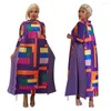 Ethnische Kleidung Sommer Mode Stil Afrikanische 3/4 Ärmel Polyester Oansatz Plissee Kleid Dashiki Kleidung Frauen Kleider Für