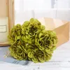 장식용 꽃 5pcs 인공 모란 커피 웨딩 파티 생일 장식 DIY 홈 배열 Dahlia Bouquet Wreath Craft Accessor