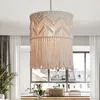 Pendant Lamps Nordic Bohemia Cotton Thread Chandelier Dining Room Living Corridor Decoration Lamp Hand Mave Wave Drop Lighting