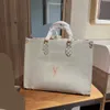 Louls Vutt Designer bag onthego Tote Bag luksusowe torebki wysokiej jakości Damskie Portmonetki i Torebki Oryginalna Fabryczna Skórzana torba na ramię