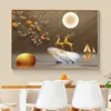 Peintures Diamant plat incrusté de cristal porcelaine peinture abstraite géométrique mur œuvre mètre boîte maison décoration murale moderne HD petit