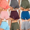 Brand Womens Yoga Outfits High Waist Shorts Exercise Short Pants Fitness Wear Girls Running Elastic Adult Sportswear Motion current 63ess