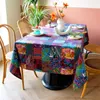 Table Cloth Vintage Ethnic Art Southeast Asia Style Homestay Tablecloth For Dining Kitchen Decoration