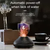 Ny luftfuktare Volcano Simulation Flame AROM Diffuser Essential Oil Lamp 130 ML USB Portable Air Luftfuktare med färg nattljus