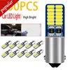 Nya 200st CAR BA9S T4W H6W LED -clearance Signallampor 24SMD 3014 Interiör BULB Takspegel Läsning Ljuskyltljus DC12V