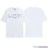 Lanvins 2023 Summer Designer Hommes T-shirts à manches courtes T-shirts Casual Femmes Pur Coton Séchage Rapide Sports Actifs t-shirts High Street Noir Blanc J546