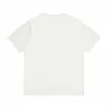 T-shirt feminina designer de marca Co série colorida grande algodão puro algodão manga curta T-shirt branca para homens e mulheres WB4D