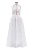 Urban Sexy Dresses Women's Pommel Dress Lace Bridal Dress Sexig Pure White Halter Bridesmaid Dress 230614