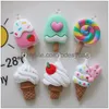 Charms Kawaii Rainbow Lollipop мороженое смола для ювелирных изделий для изготовления сути -подвесов.