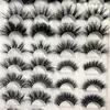 Makeup Tools 16 Pairs Pluizige Wimpers 1025mm 3D Mink Lange Dikke Natuurlijke Valse Wimpers Groothandel Leveranciers 230613