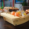 Geschirr-Sets, Holz-Sushi-Platte, Holztablett, japanische Küche, Sashimi-Gebäckplatten, Servierplatte, Küche