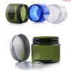 200pcs 50g Clear White PET Cream Jar With Aluminum Lids 50ml clear Seal 50cc Cosmetic Containerhigh quantty Lxulj