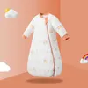 ベビー用ピュアコットンウェアラブルブランケットボーイガール服キックプルーフキルト0-24mthsラムダウン睡眠R230614の寝袋バッグ