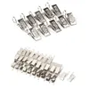 Curtain Poles 20 PCSSet Rod Clips Rings Drapery Rostfria stål Hooks Window Shower Clip Home Accessories 230613