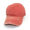 Kapity z piłką umyte zerwane baseball dla kobiet osobowość miękka top snapback hat Masher All Match Hats