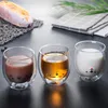 Wine Glasses Trending Creative Cute Bear Cake Towel Cartoon Double Insulation Milk Cup High Boron Glass Double-Layer