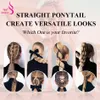 Ponytails prawdziwe piękno kucyk ludzkie włosy owijaj się wokół horsail prosto Brazylijczyk 100% Remy Human Hair Extensions 60100120150G 230613