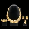 Wedding Jewelry Sets African Jewelry Set Nigerian Wedding Costume Necklace Earrings Bangle Ring 230613
