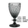 Wine Glasses 240Ml 12Design Embossed Glass Cup Drinking Cups Vintage Household Juice Champagne Thickened For Party Goblet Drop Delive Otdck