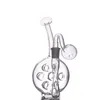 1 pcs Heady Verre Épais Burne Bongs Narguilé Fab Egg Fumée Tuyau D'eau 7 Trous Percolateur Recycleur Bécher Dab Rig Bong avec 14mm Joint Verre Brûleur À Huile Tuyau