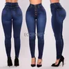 Jeans da donna per donna Vita alta Push Up Elastico Plus Size Stretch Ladies Mom Pantaloni da matita skinny in denim lavato femminile 230614