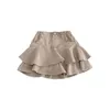 Skirts Children Clothing Girls Korean Style 2023 Skirt Spring and Summer Fashionable Denim Culottes Sweet Cute Short 230614