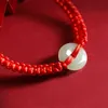 Bracelets Chinese Fashion Safety Red Rope Adjustable Handwoven Bracelet For Women Men Bring Luck Unisex Jewelry Best Friend Gifts R230614